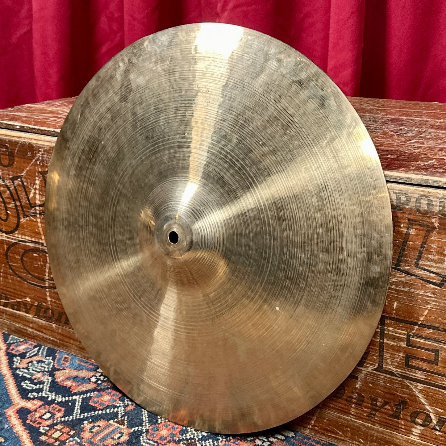 18" Zildjian A 1940s Trans Stamp Crash Ride Cymbal 1526g *Video Demo*