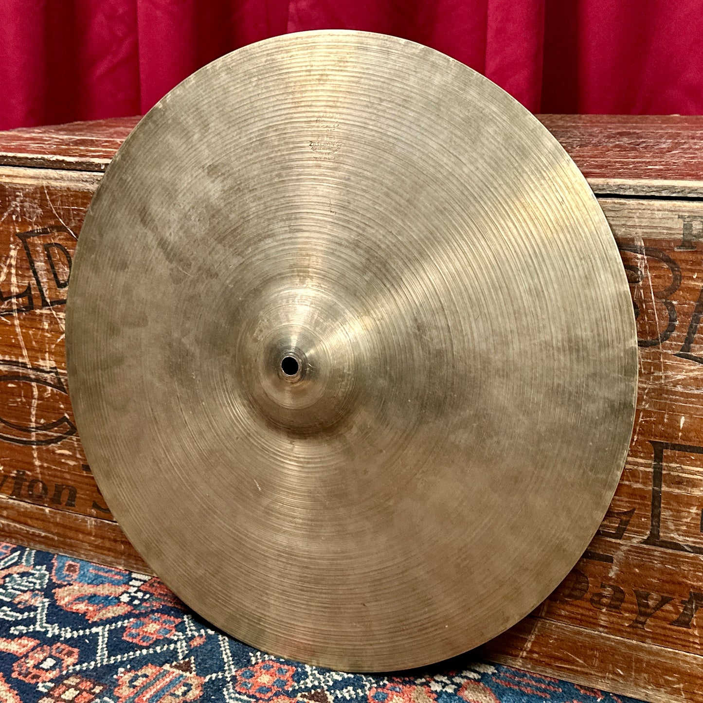 Rare 16" Zildjian A 1940s Trans Stamp Hi-Hat Cymbal Pair 1124g/1144g *Video Demo*