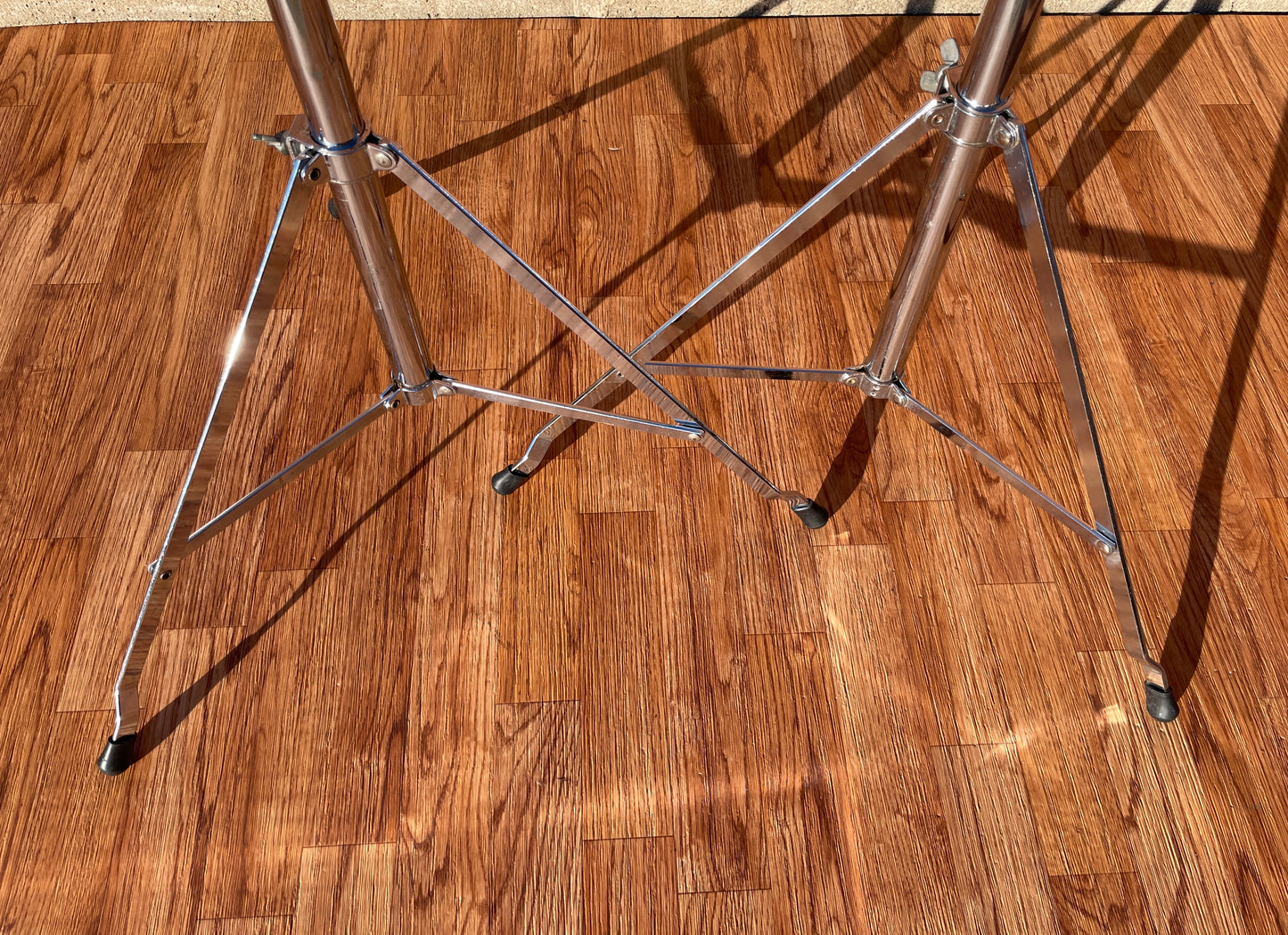 1970s Ludwig No. 1402 Atlas Straight Cymbal Stand Pair