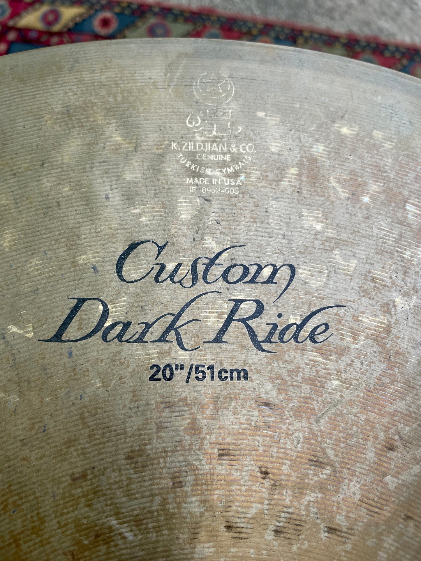 20" Zildjian K Custom Dark Ride Cymbal 2262g