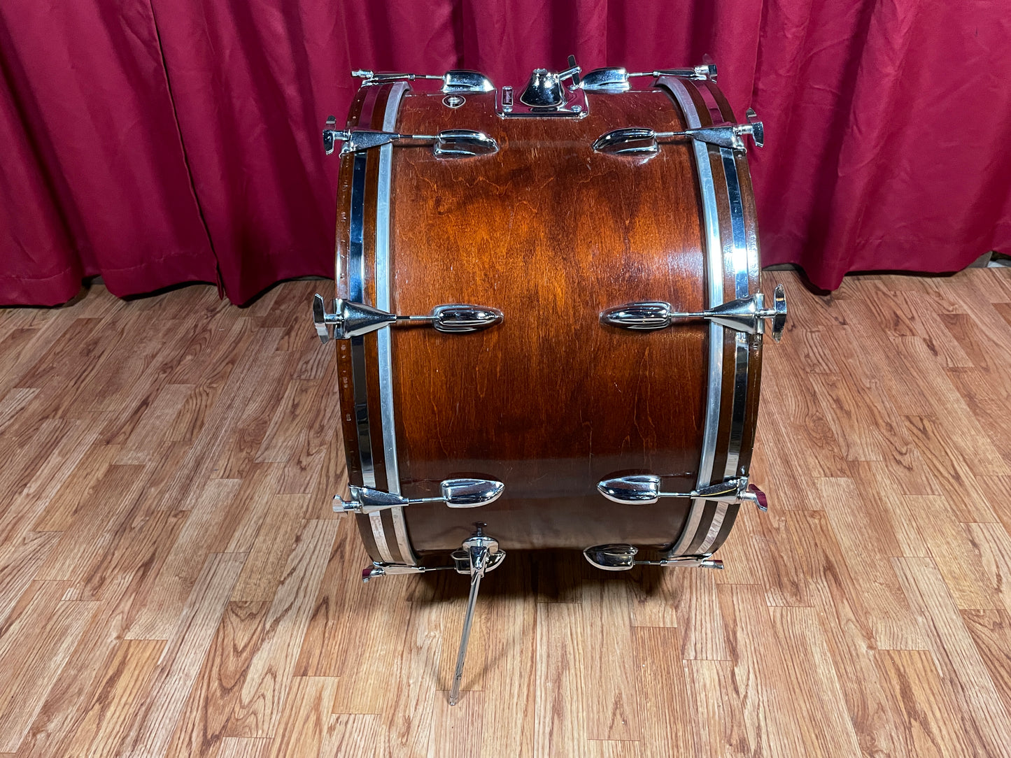 1970s Slingerland 14x24 Sound King Bass Drum Walnut 3 Ply