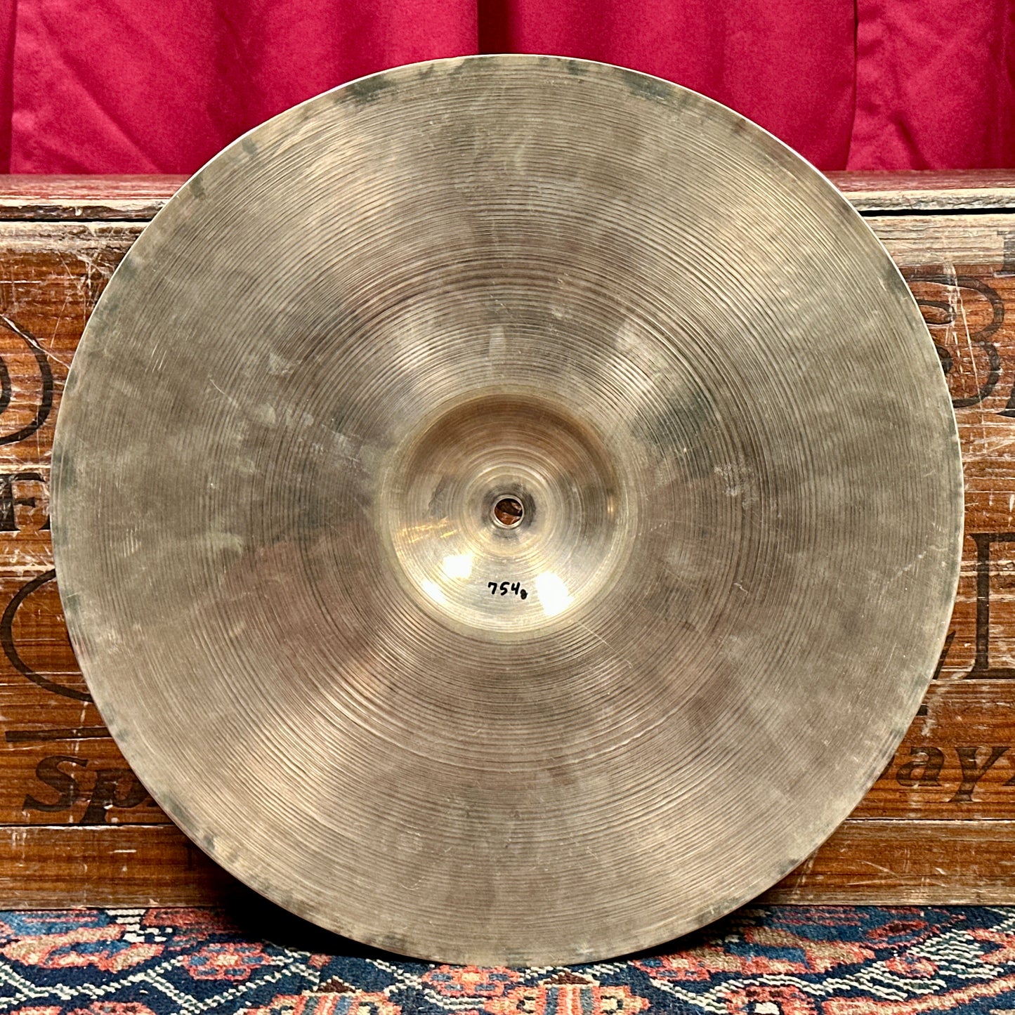 15" Zildjian A 1940s-1950s Trans Stamp Hi-Hat Cymbal Pair 754g/860g *Video Demo*