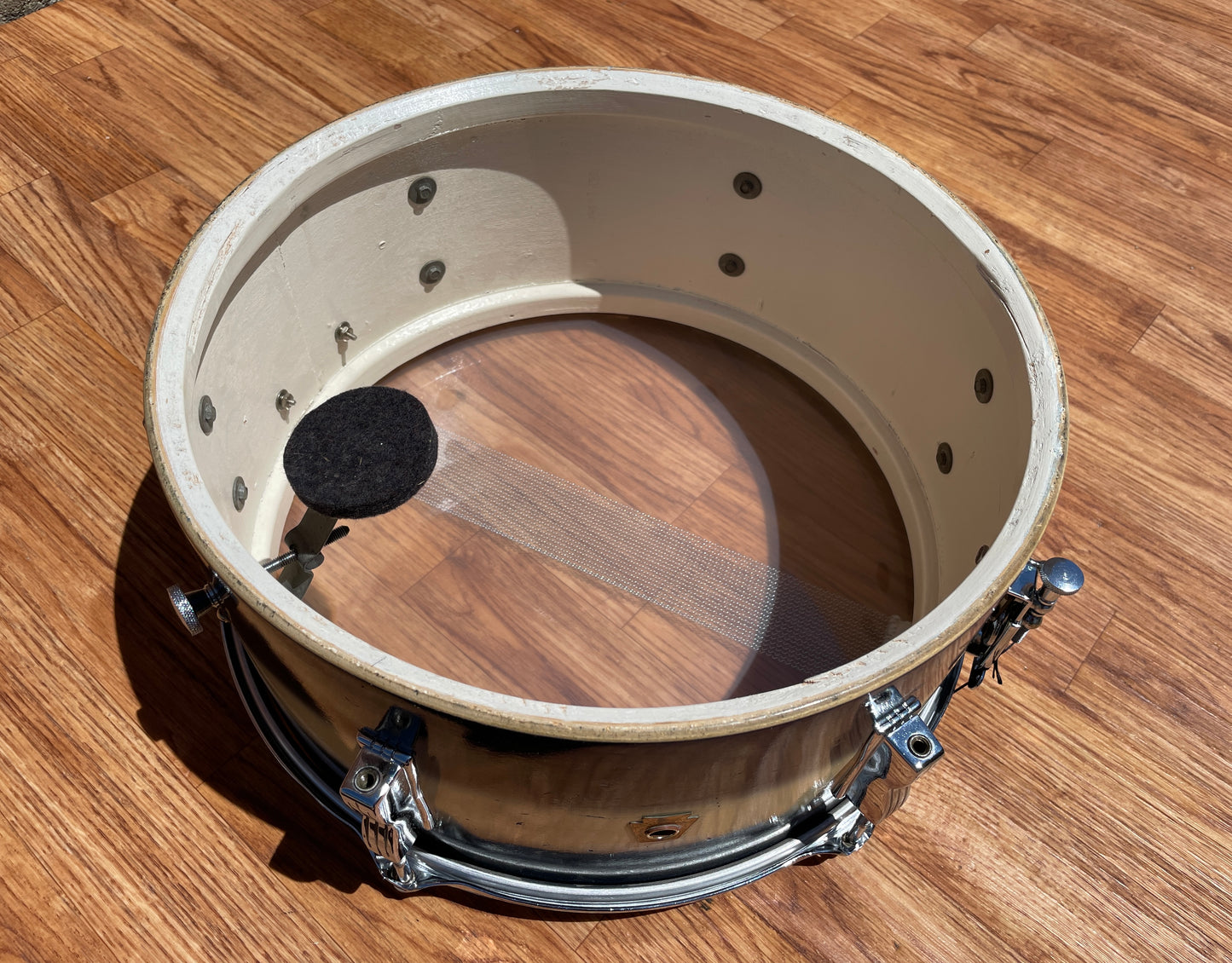 1961 Ludwig 6.5x14 Auditorium Snare Drum Blue/White Duco COB
