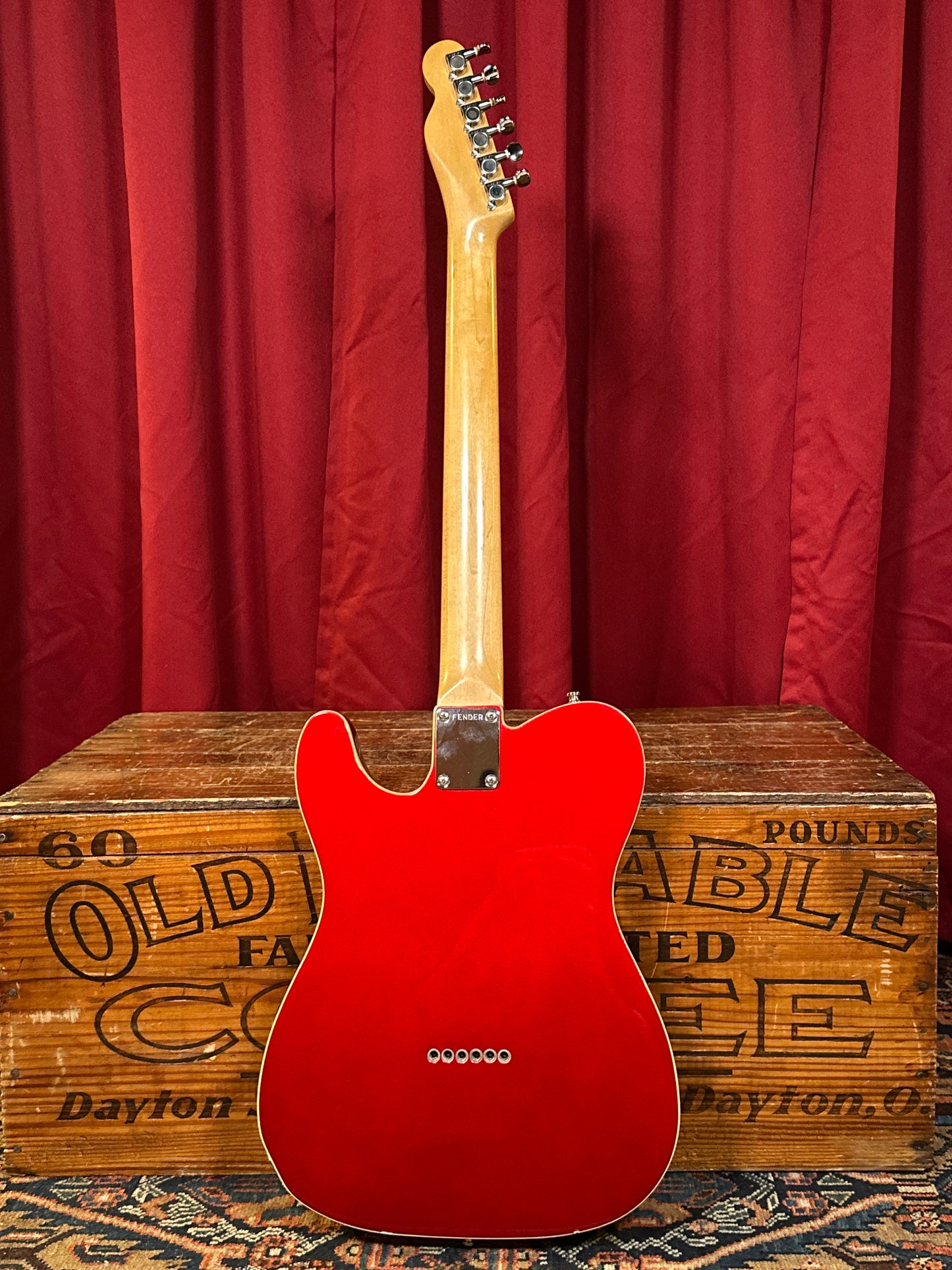 Allparts Double Bound Telecaster-Style Electric Guitar Candy Apple Red w/ EMG Pickups Partscaster