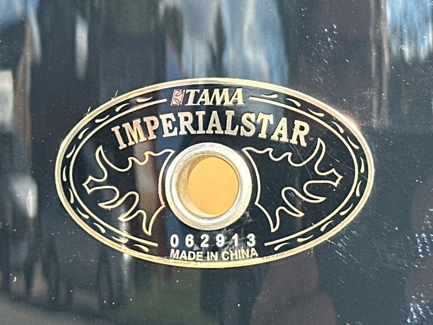 2010s Tama Imperialstar 5.5x14 Poplar Snare Drum Black IWS55