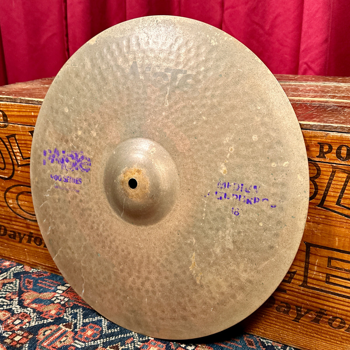 18" Paiste 1990s 900 Series Multi-Purpose Crash Ride Cymbal 2014g *Video* Purple Label