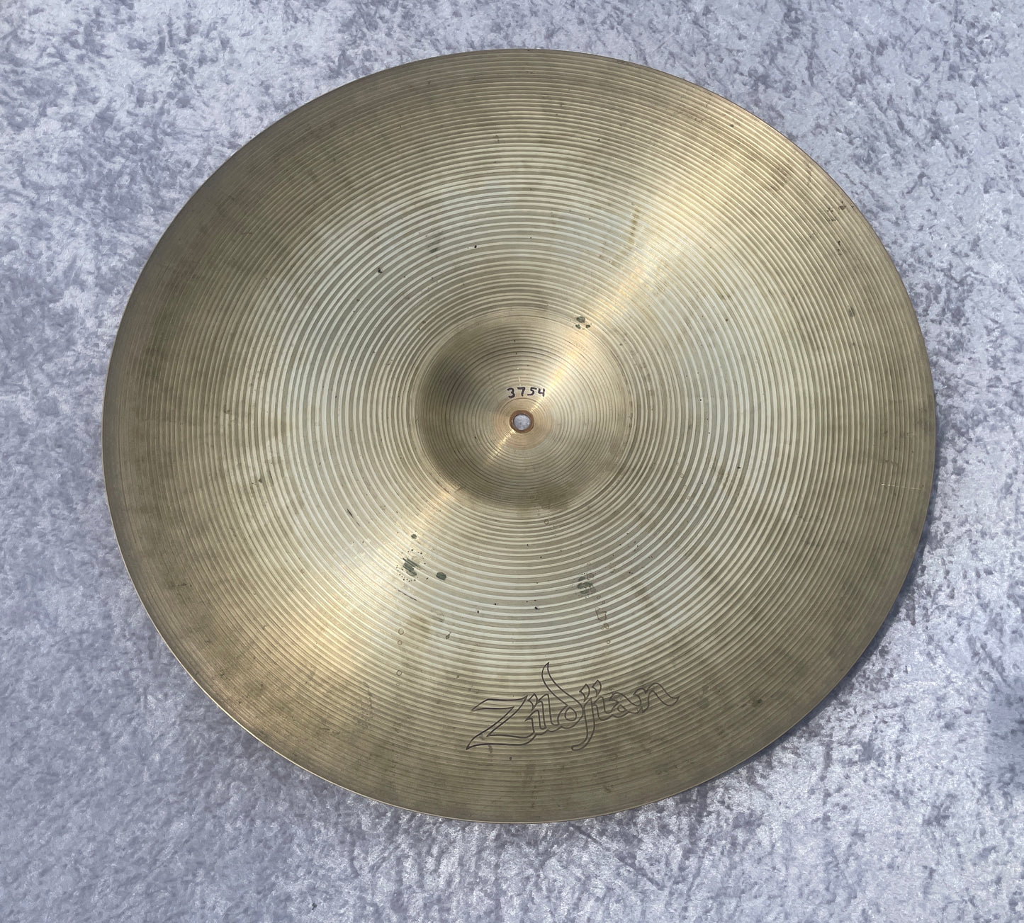 22" Zildjian A 1970s Hollow Logo Ride Cymbal 3754g