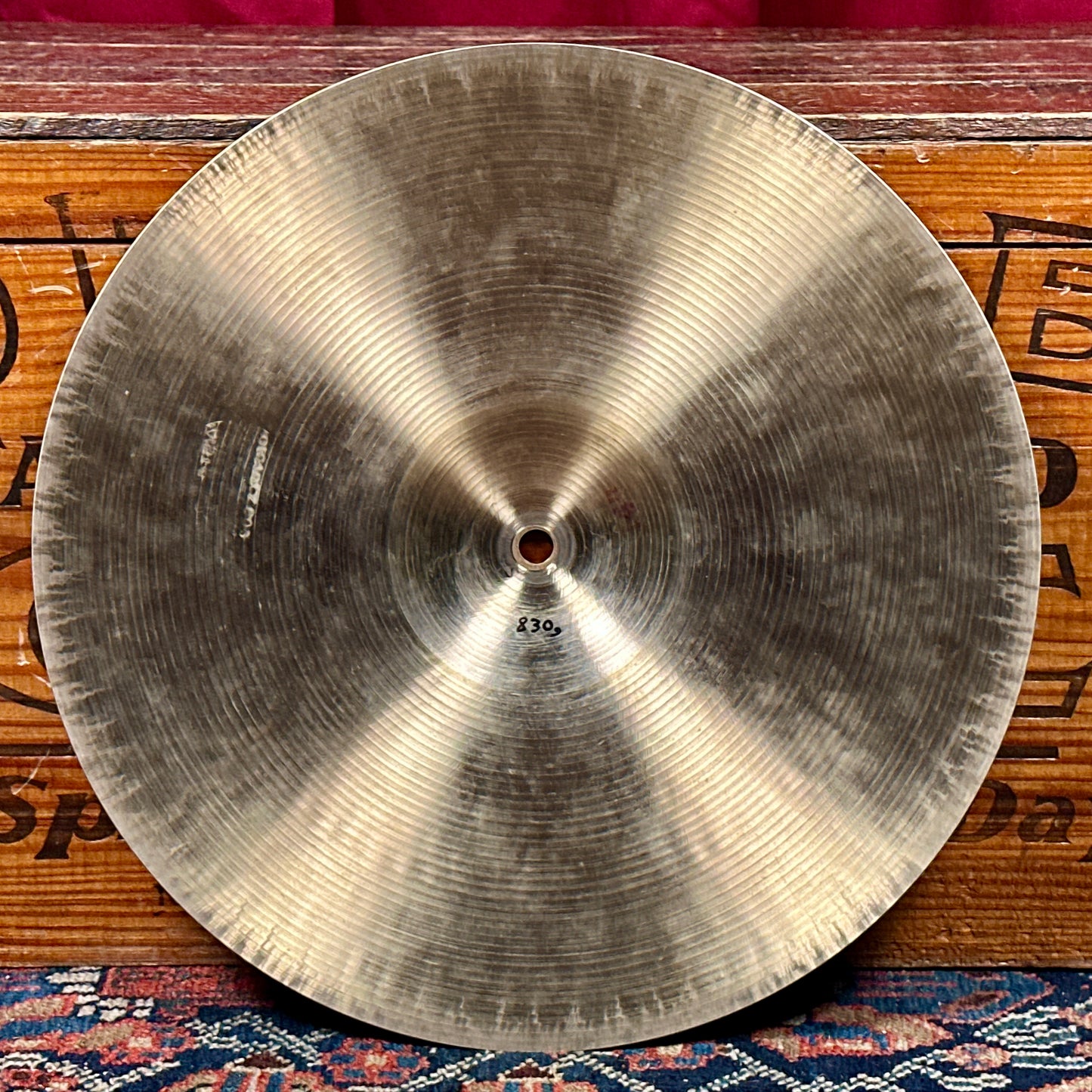 14" Paiste Formula 602 Pre-Serial 1960s Hi-Hat Cymbal Single 830g