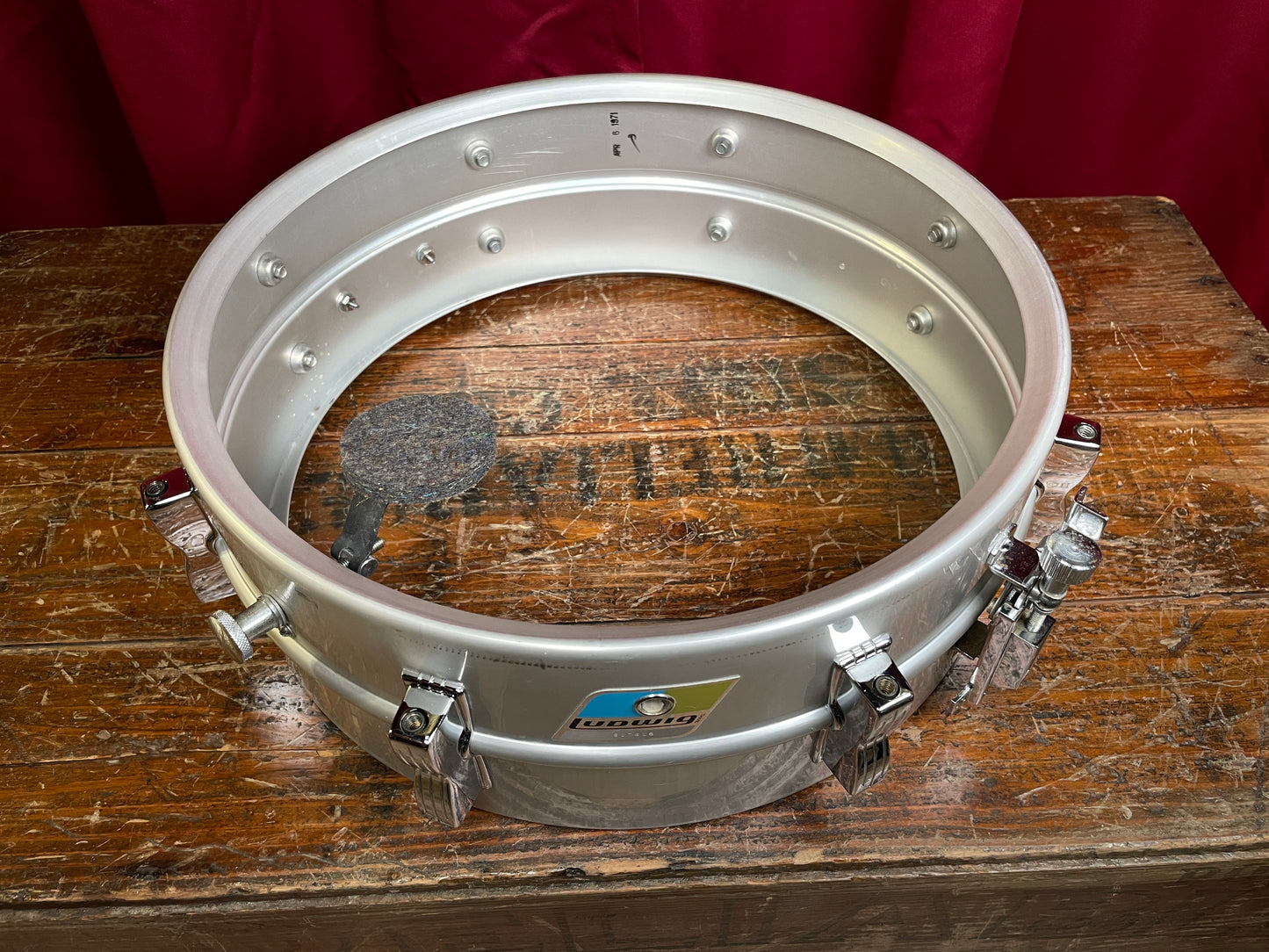 1971 Ludwig 5x14 No. 404 Acrolite Snare Drum