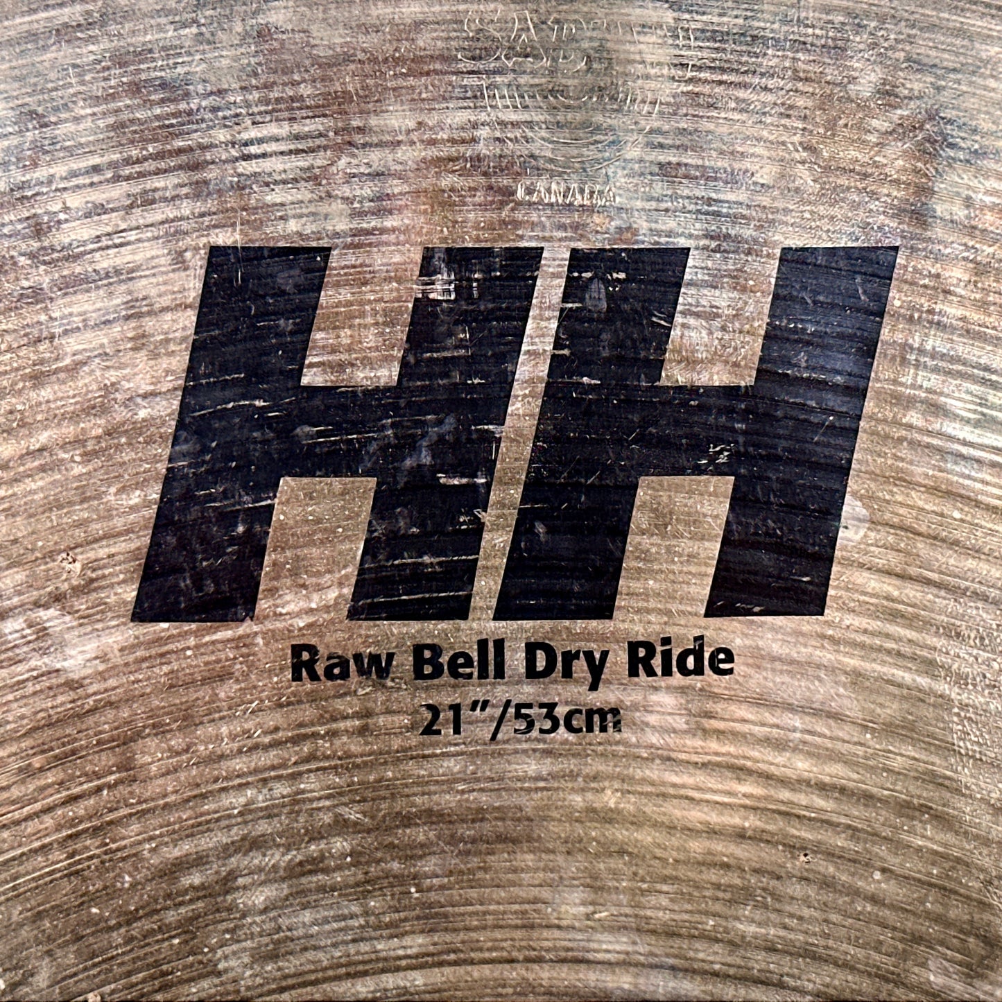 21" Sabian HH Raw Bell Dry Ride Cymbal 3592g