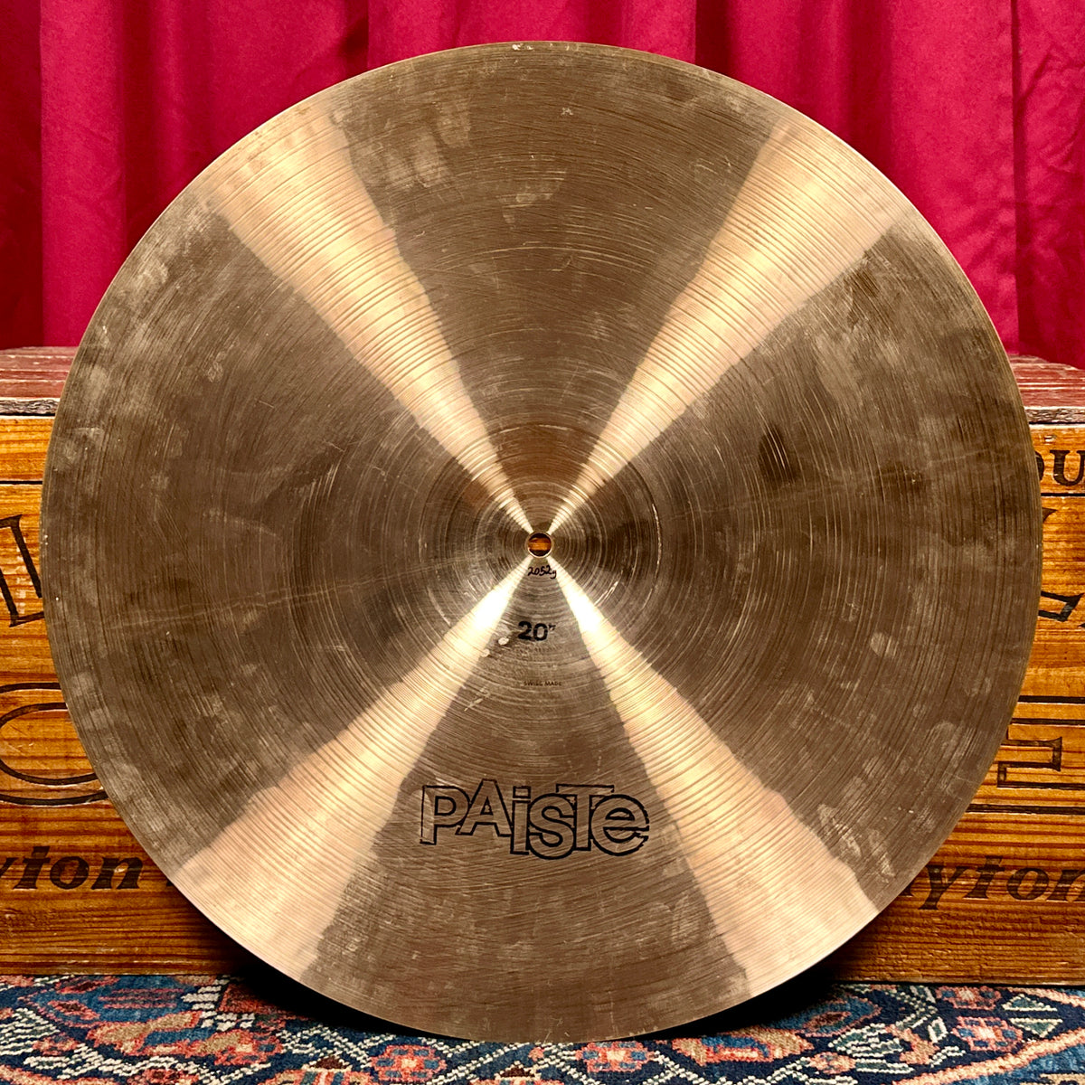 20" Paiste 2002 Special Edition Black Label Reissue Medium Ride Cymbal 2052g *Video*