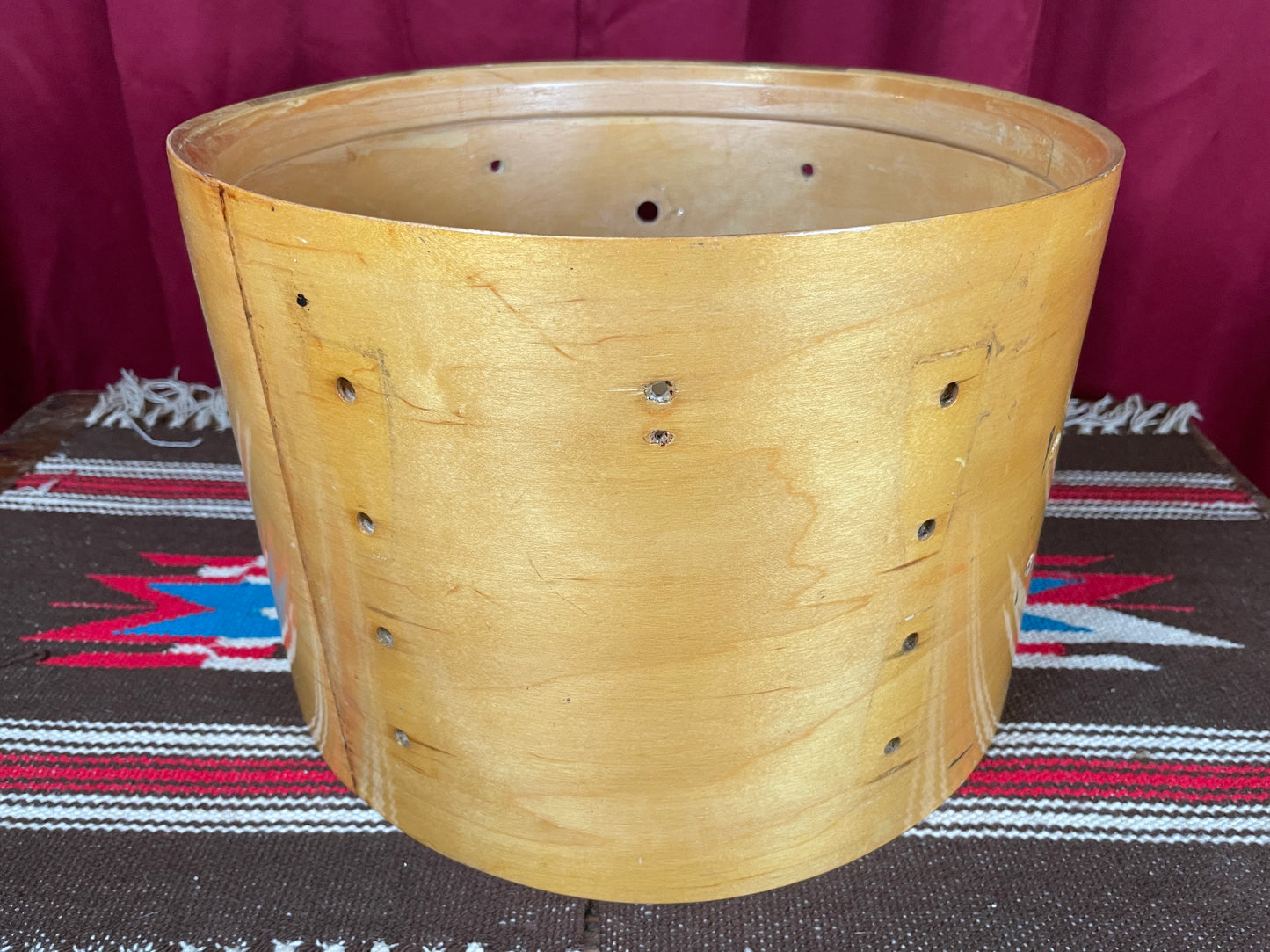 Vintage Ludwig Super Classic 9x13 Tom Drum Shell Maple Finish