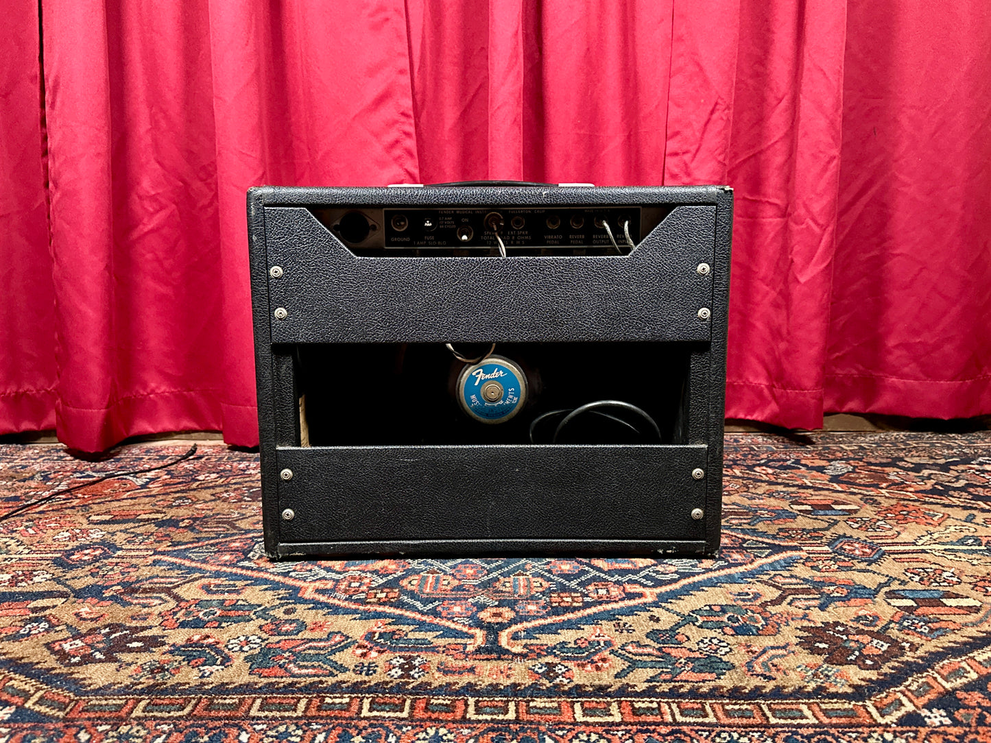 1975 Fender Princeton Reverb 1x10 Combo Guitar Amplifier