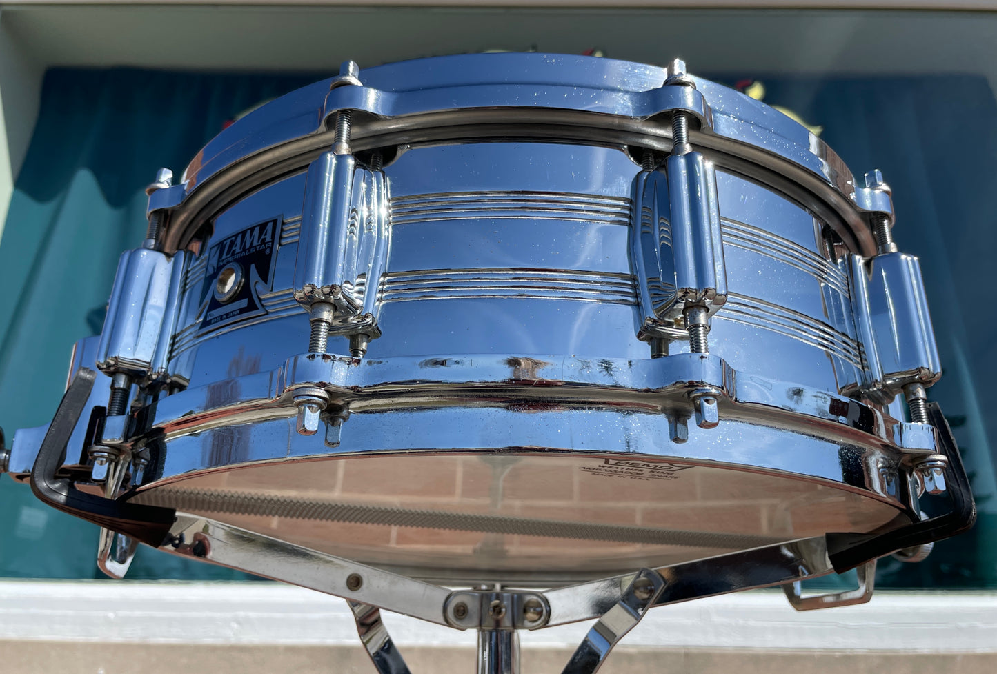 1980s Tama 5x14 No. 8005 Imperialstar King Beat Seamless Steel Snare Drum