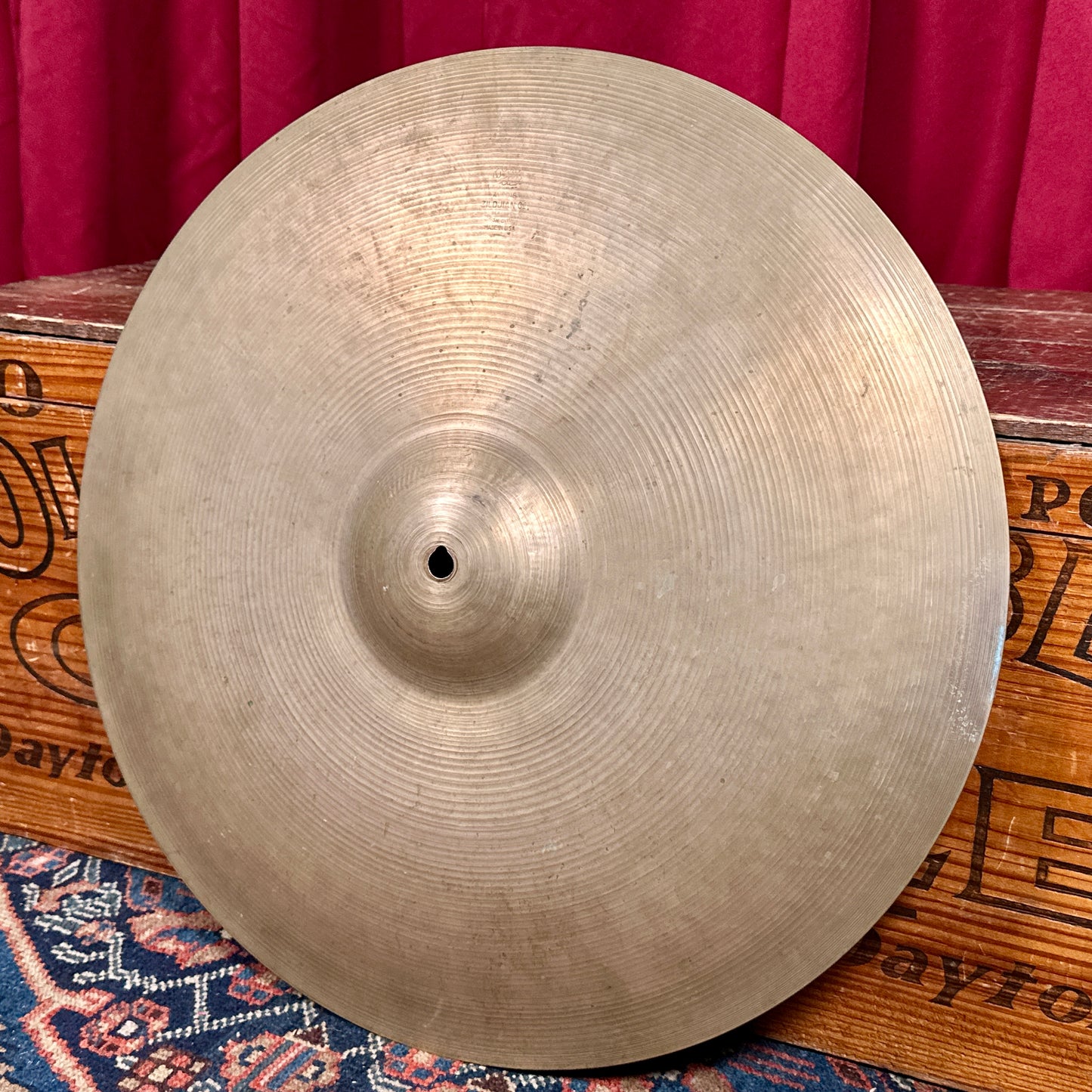 19" Zildjian A 1950s Small Stamp Ride Cymbal 1870g *Video Demo*