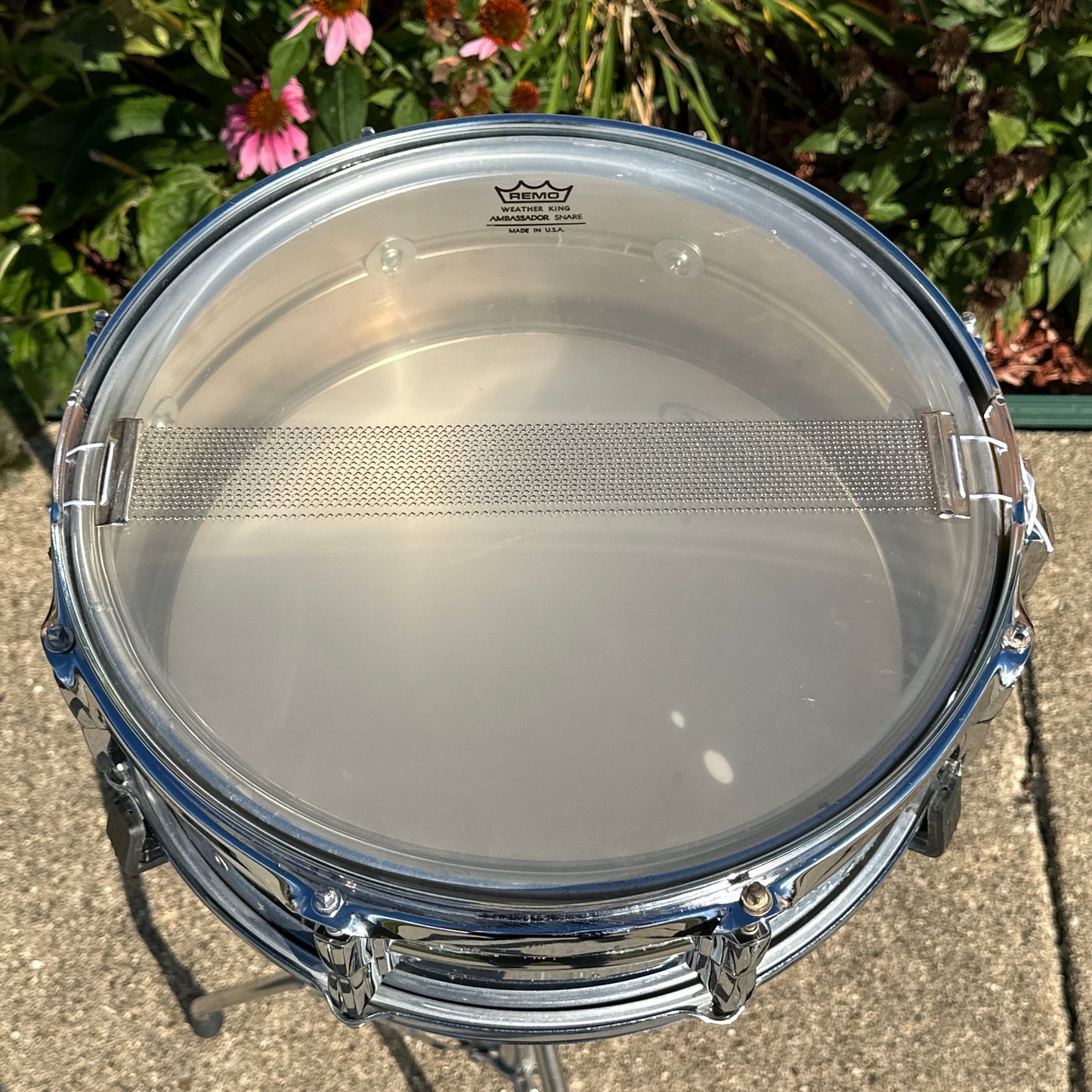 1970s Premier 5x14 PD6021 Chrome Over Aluminum Snare Drum