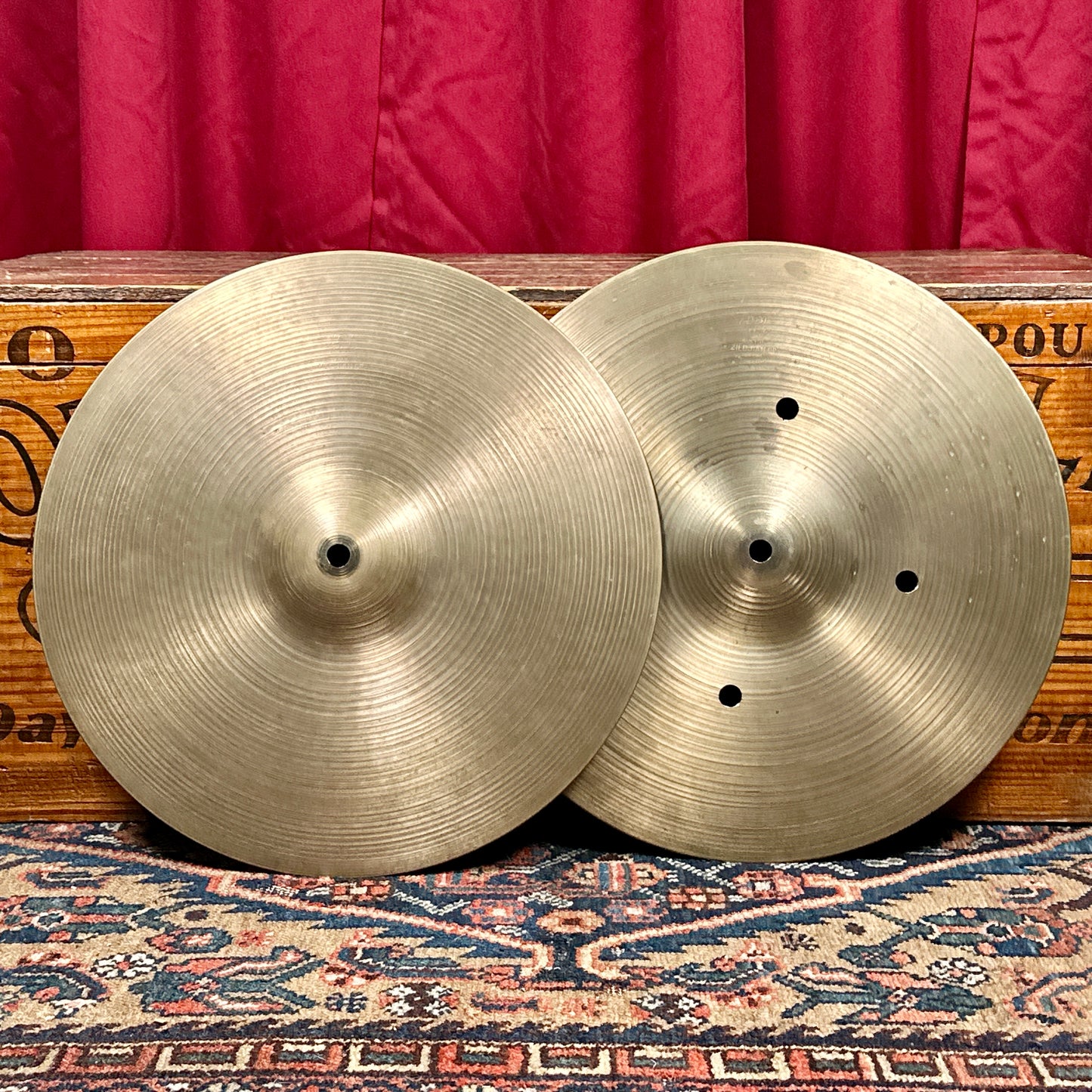 14" Zildjian A 1960s New Beat Hi-Hat Cymbal Pair 988g/1346g (Quick Beat Mod) *Video Demo*