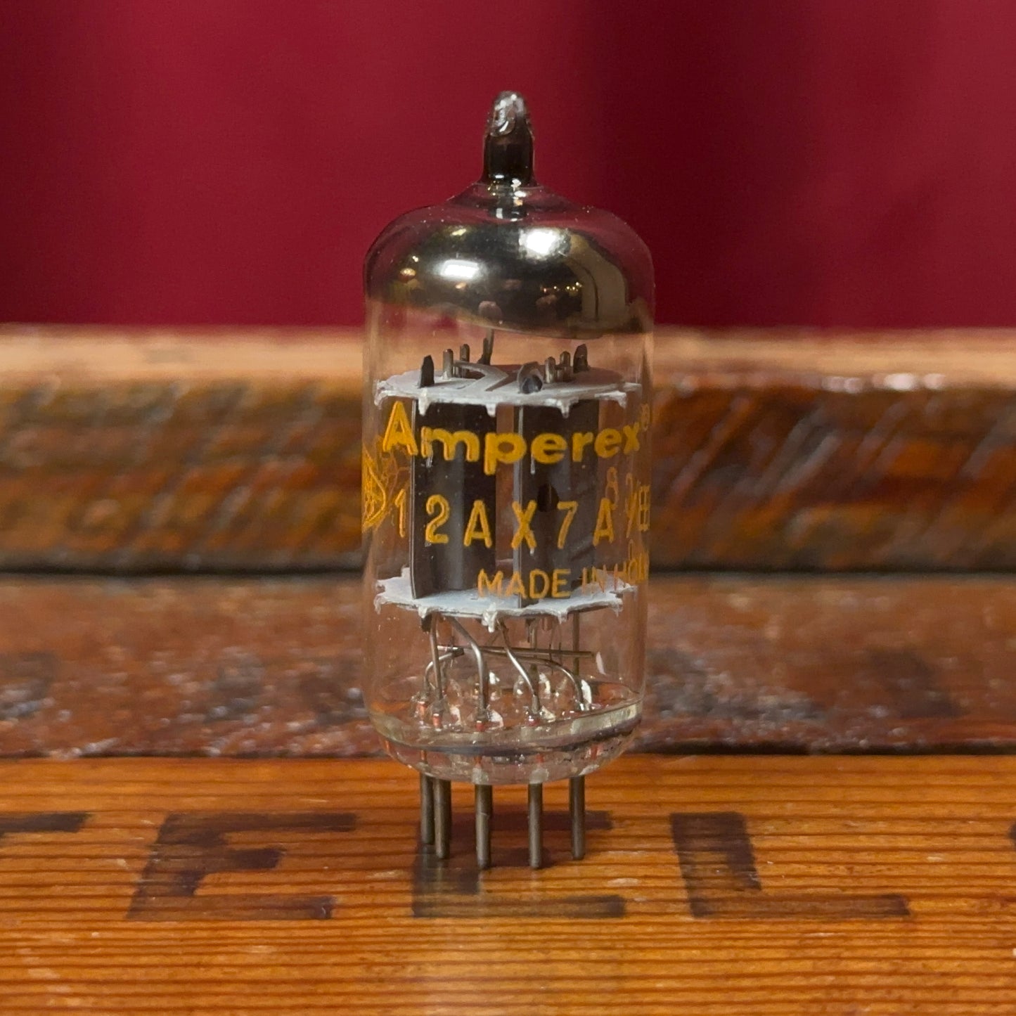 Vintage Amperex 12AX7A Preamp Tube 12AX7 ECC83 Valve Orange Globe #277