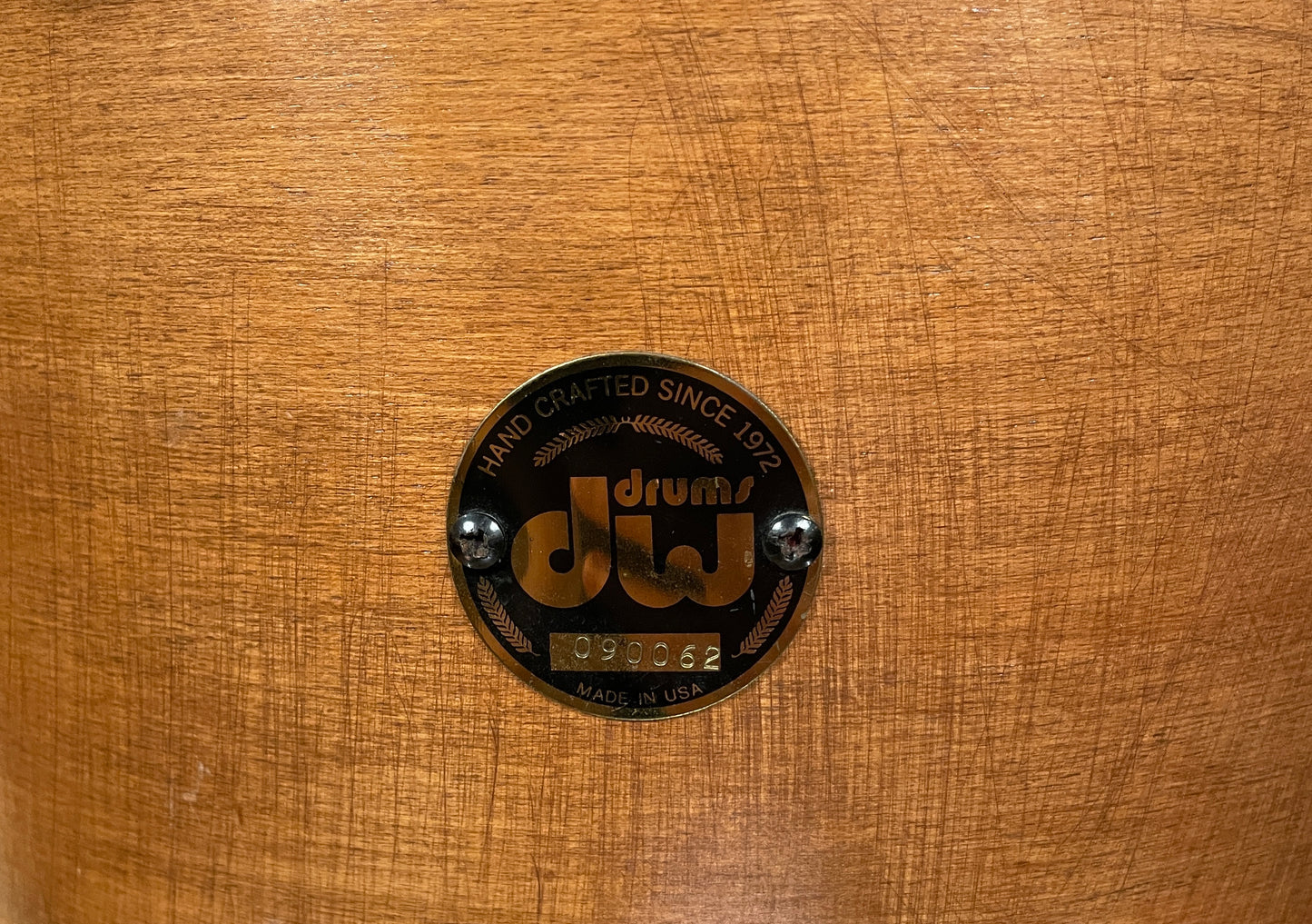 DW 14" Tom Single Natural Refinished 12x14 14x12 Pre-Collector's Series Keller Shell Drum Workshop