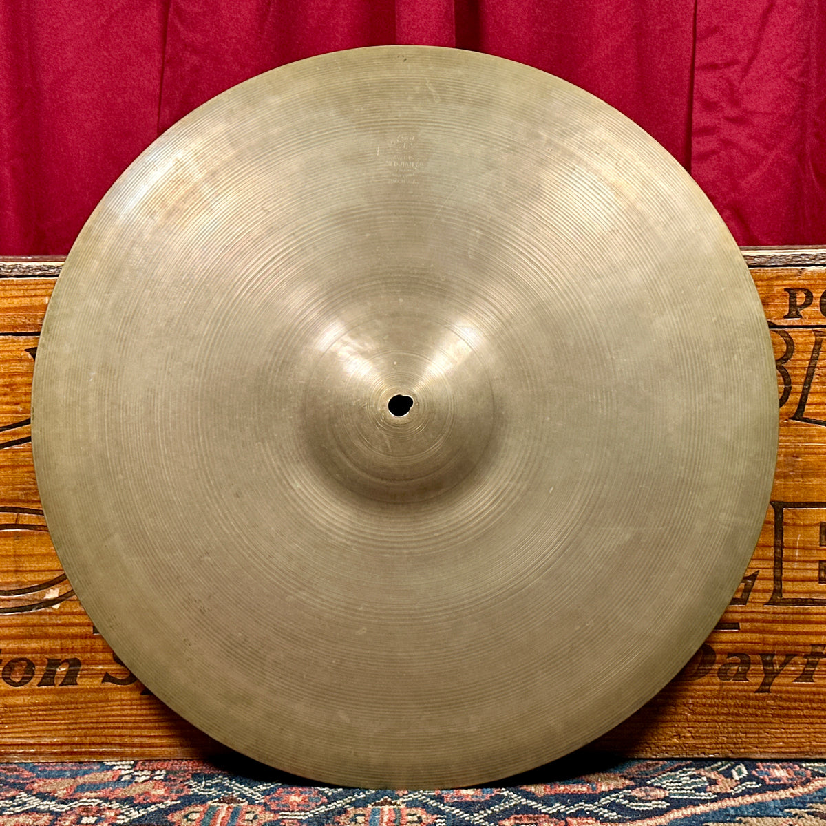 18" Zildjian A 1950s Small Stamp Crash Ride Cymbal 1392g*Video*