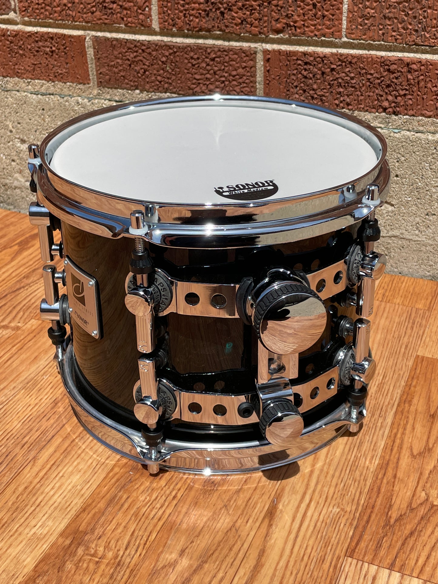 Sonor Designer Series 10" Maple Light Tom Drum Stain Black 10x8 8x10
