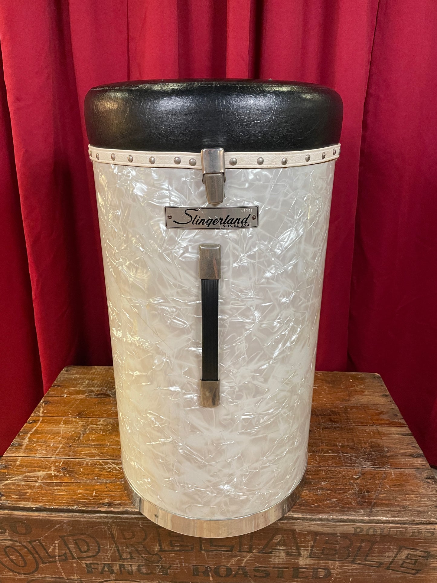 Vintage Slingerland No. 882 Pac-All Canister Drum Throne Buddy Rich