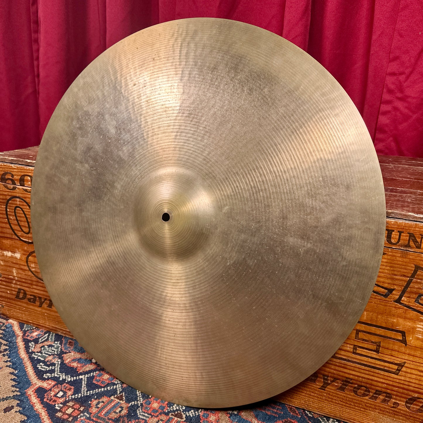 22" Paiste Formula 602 Pre-Serial 1960s Ride Cymbal 2986g *Video Demo*
