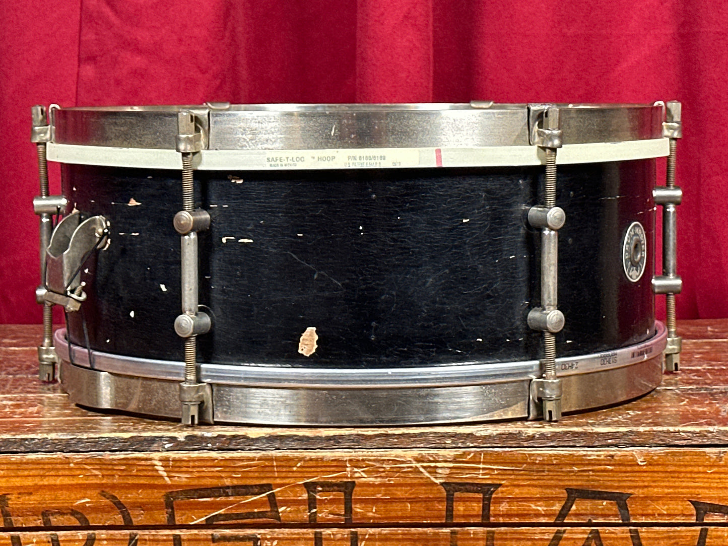 1940s Drum Master 5.5x13 Vintage Sears Roebuck Snare Drum Black