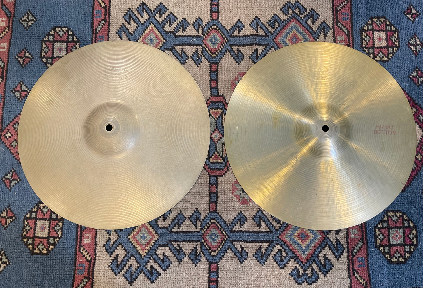 14" Paiste Pre-Serial 602 Hi-Hat Cymbal Pair 828g/958g