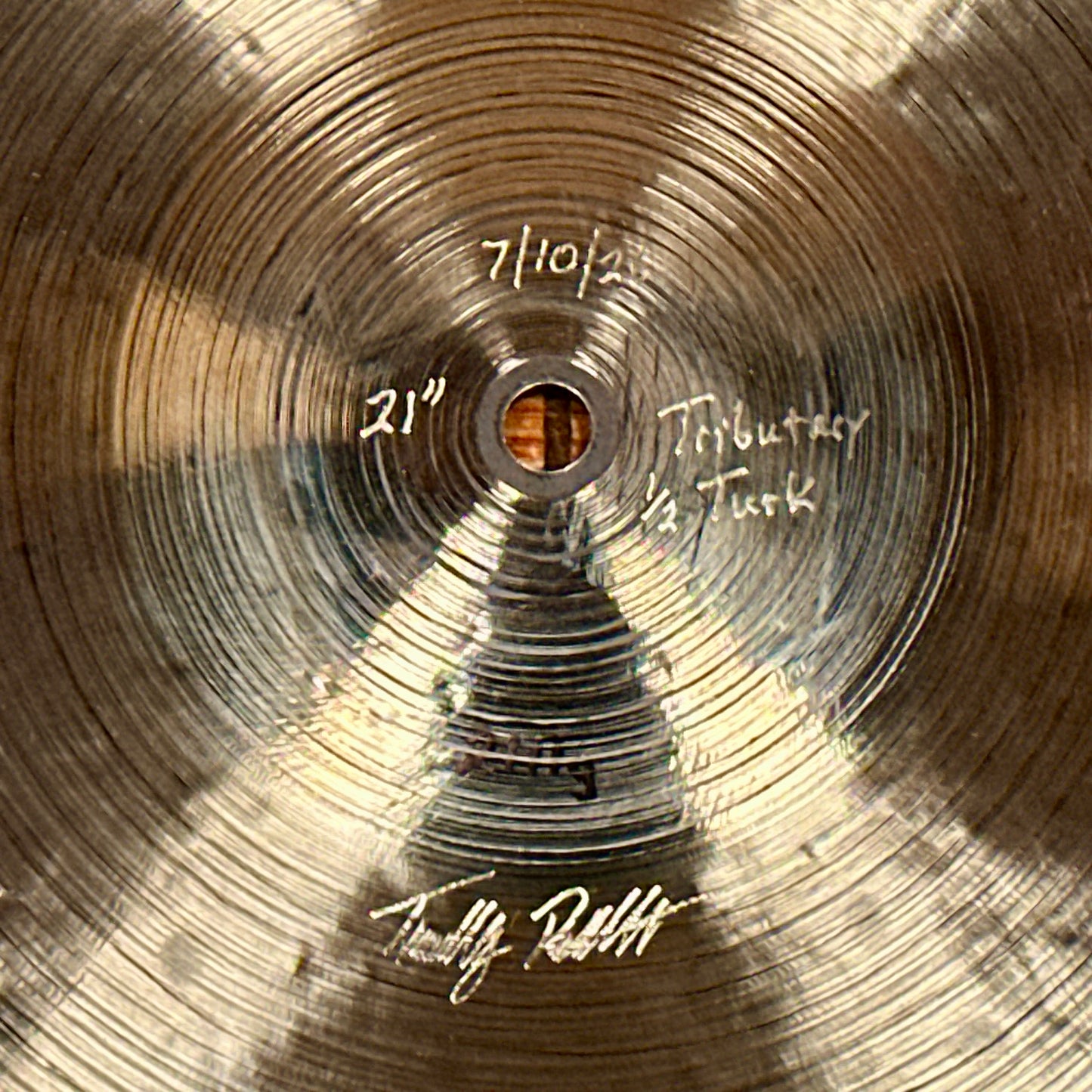 21" Timothy Roberts Tributary 1/2 Turk Ride Cymbal 2111g *Video*