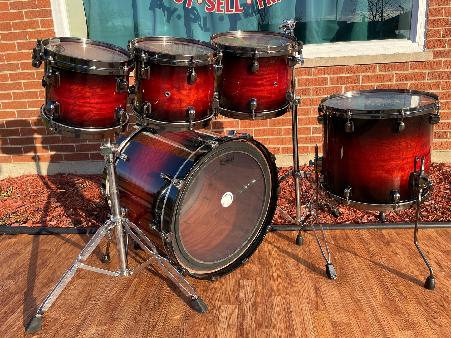 Tama Starclassic Bubinga Drum Set Red Mahogany Burst 22/8/10/12/16