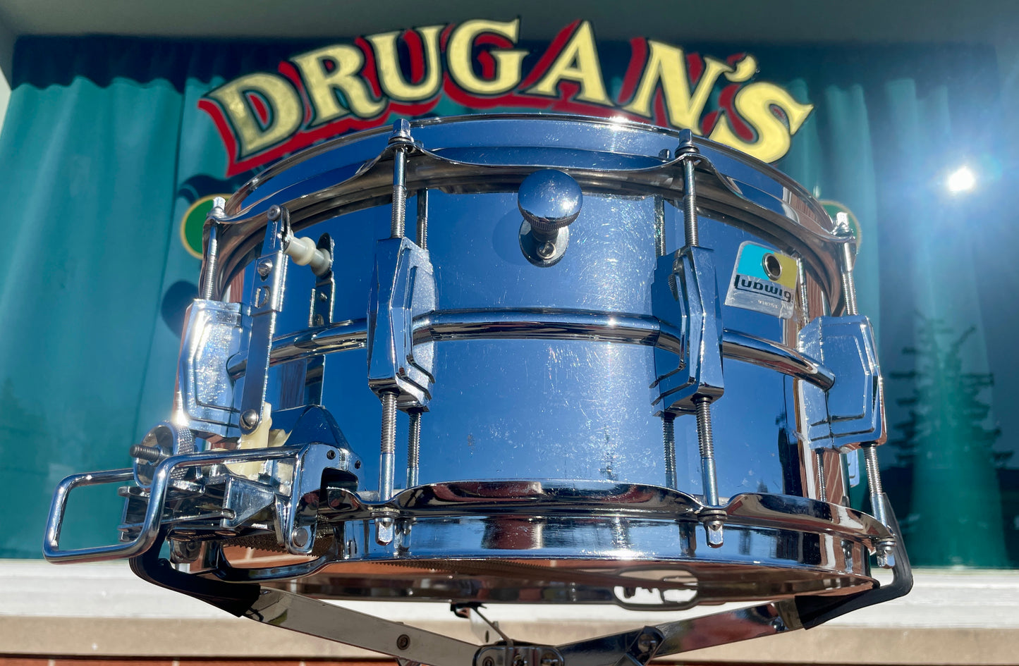 1972 Ludwig 6.5x14 No. 411 Super Sensitive Snare Drum Supraphonic