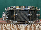 Spaun 5x14 Carbon Fiber Snare Drum w/ Trick GS007 Multi-Step Throw-Off
