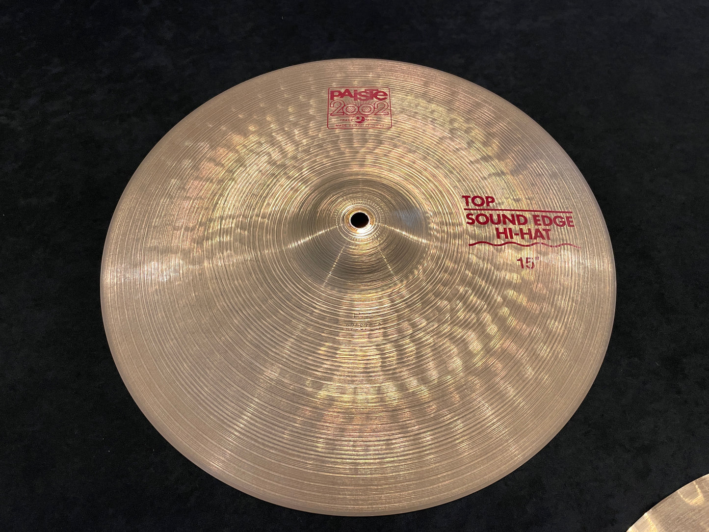15" Paiste 2002 Sound Edge Hi-Hat Cymbal Pair 1152g/1256g