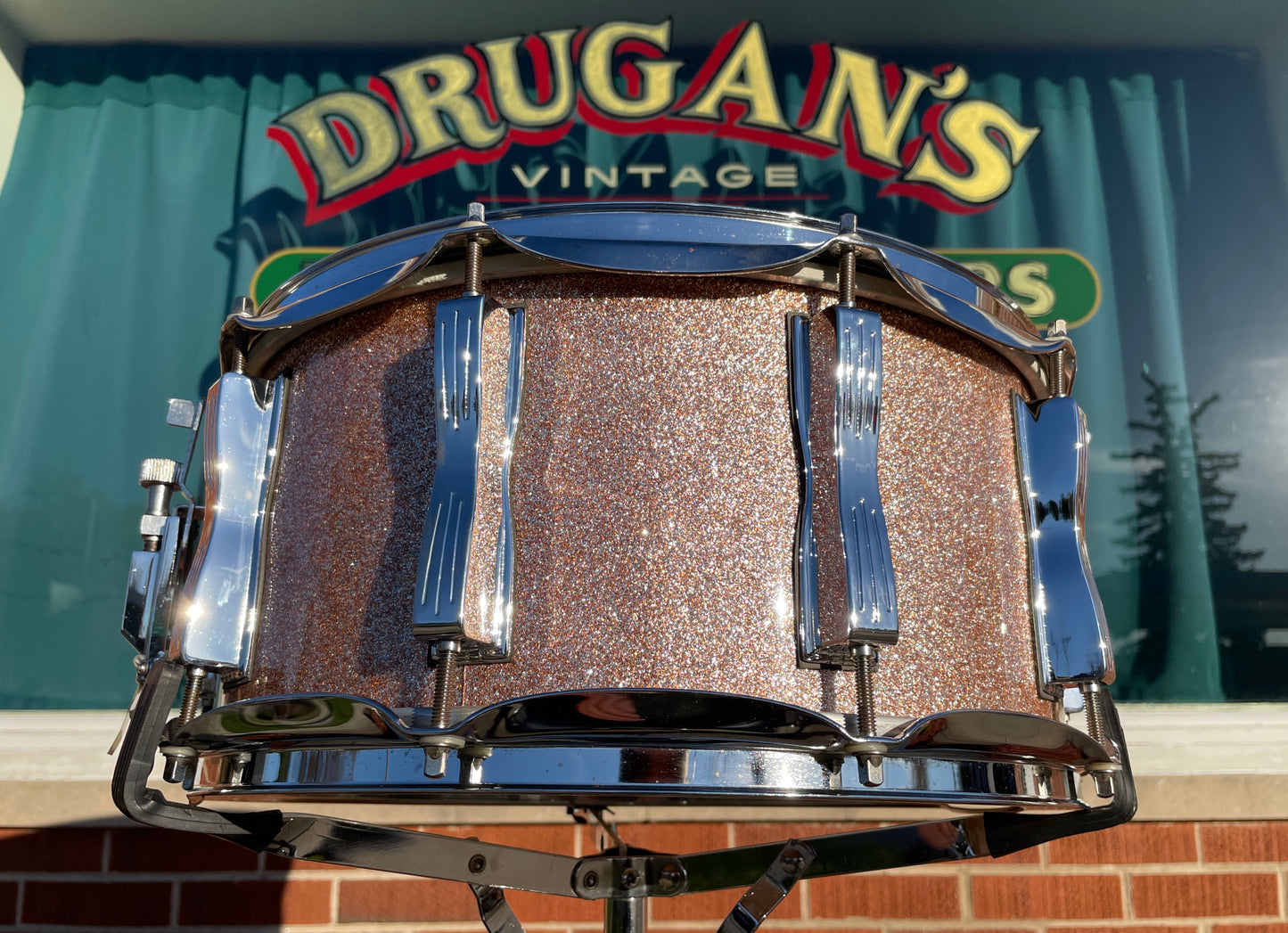 Ludwig Classic Maple 6.5x14 Snare Drum LS403 Champagne Sparkle