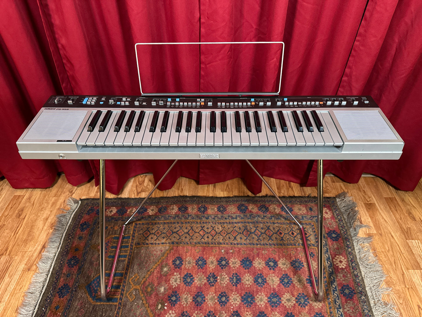 1980s Yamaha Portatone PS-55S Portable 49 Key Keyboard w/ Original Case