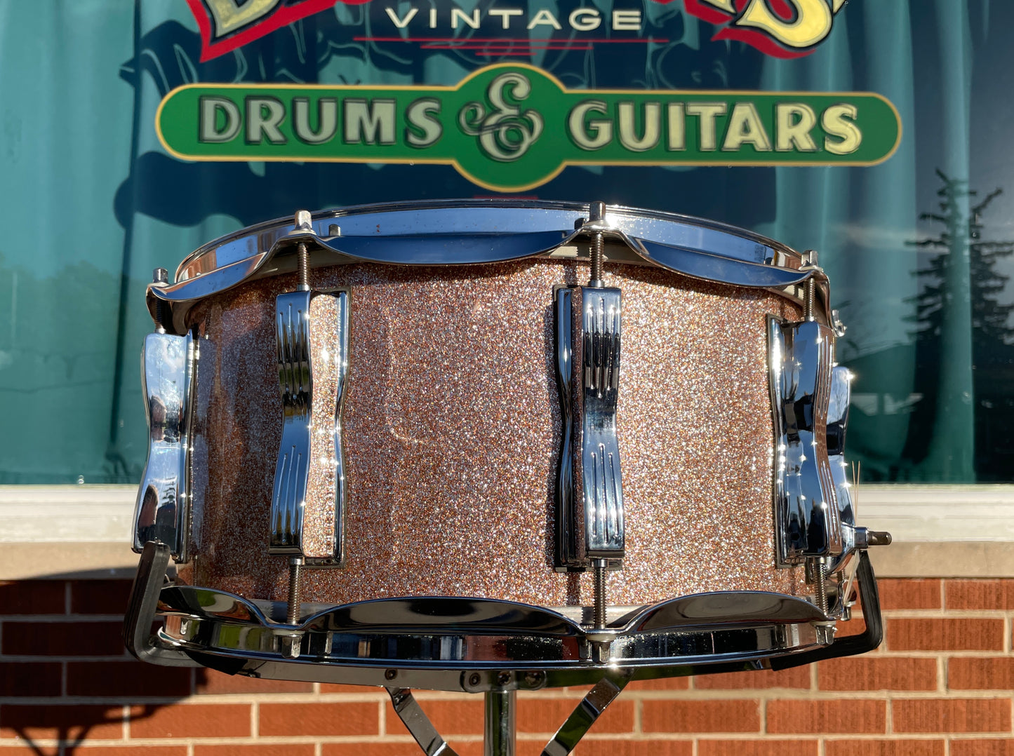 Ludwig Classic Maple 6.5x14 Snare Drum LS403 Champagne Sparkle