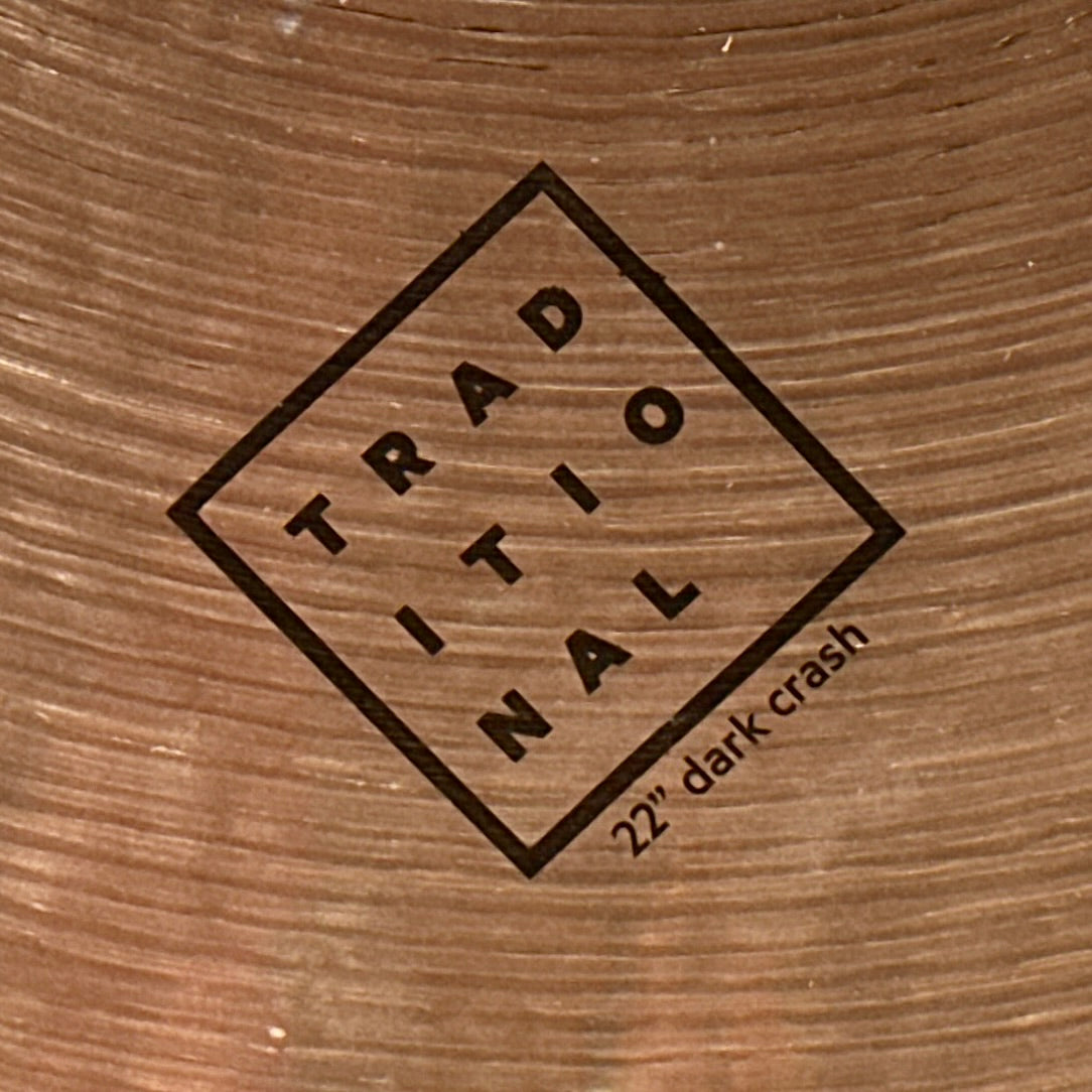 22" Istanbul Agop Traditional Dark Crash Cymbal 2128g *Video Demo*