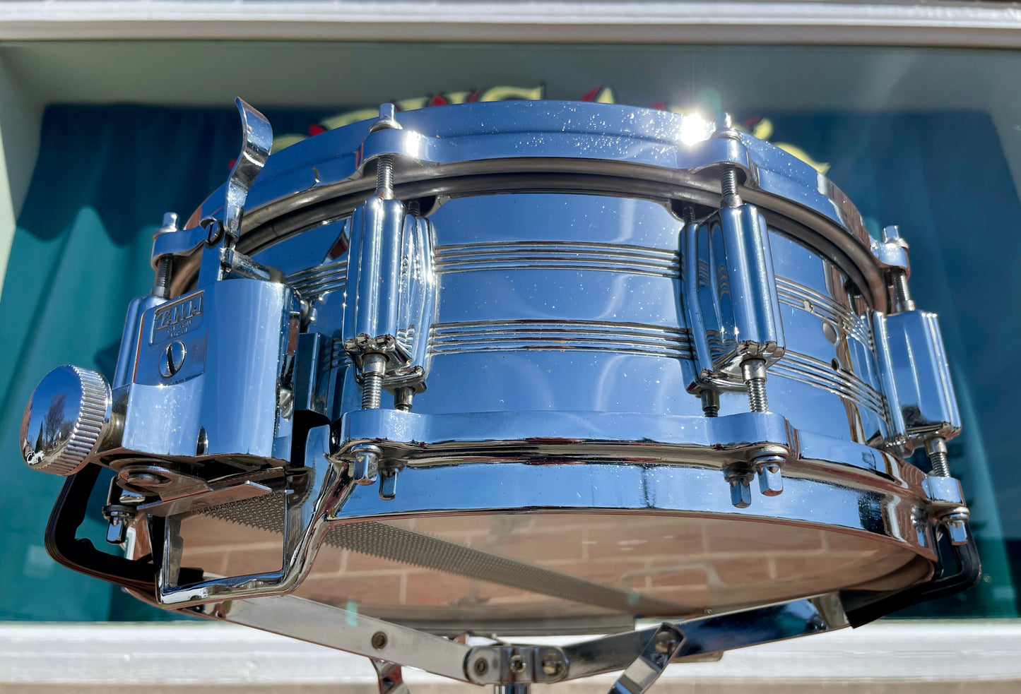 1980s Tama 5x14 No. 8005 Imperialstar King Beat Seamless Steel Snare Drum