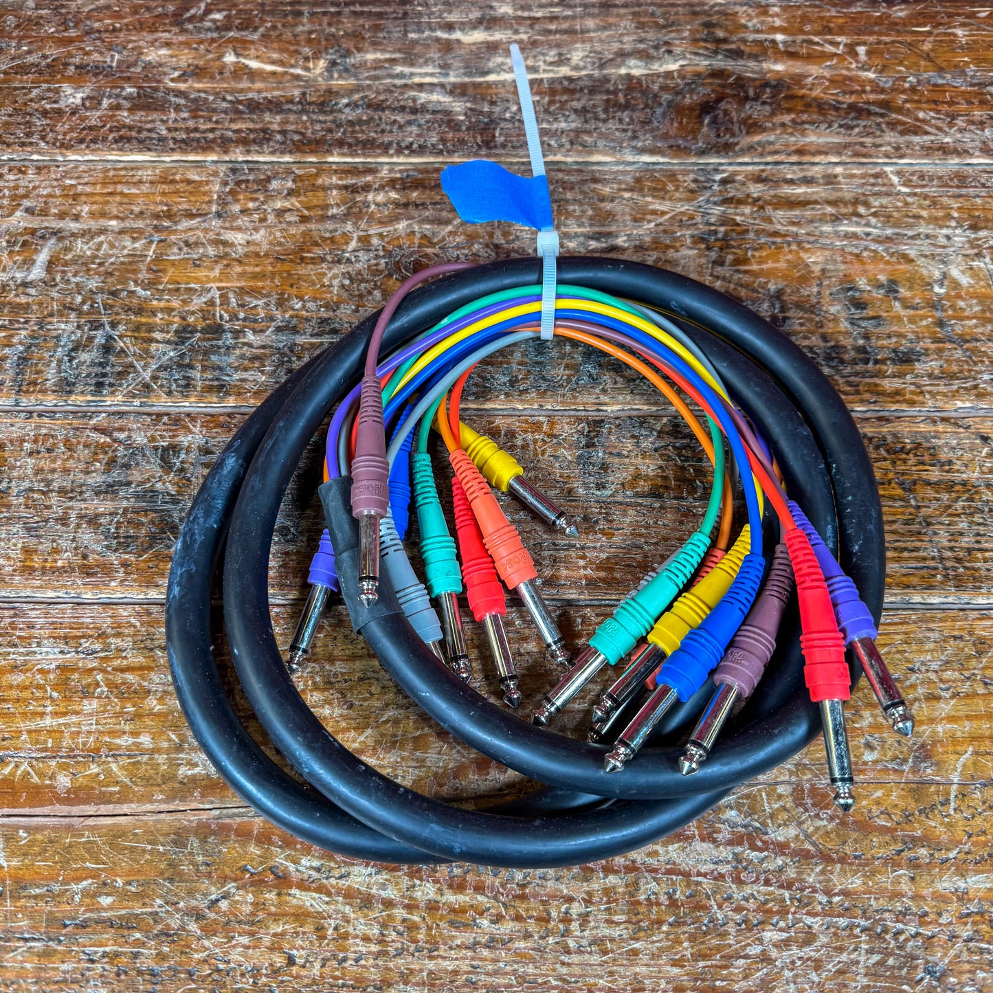 Hosa CPP-802 1/4" TS to 1/4" TS Cable Snake 2m