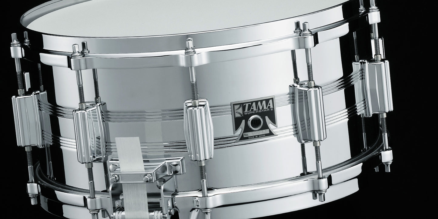 Tama Mastercraft 8056 6.5x14 Steel Snare Drum *Video Demo*