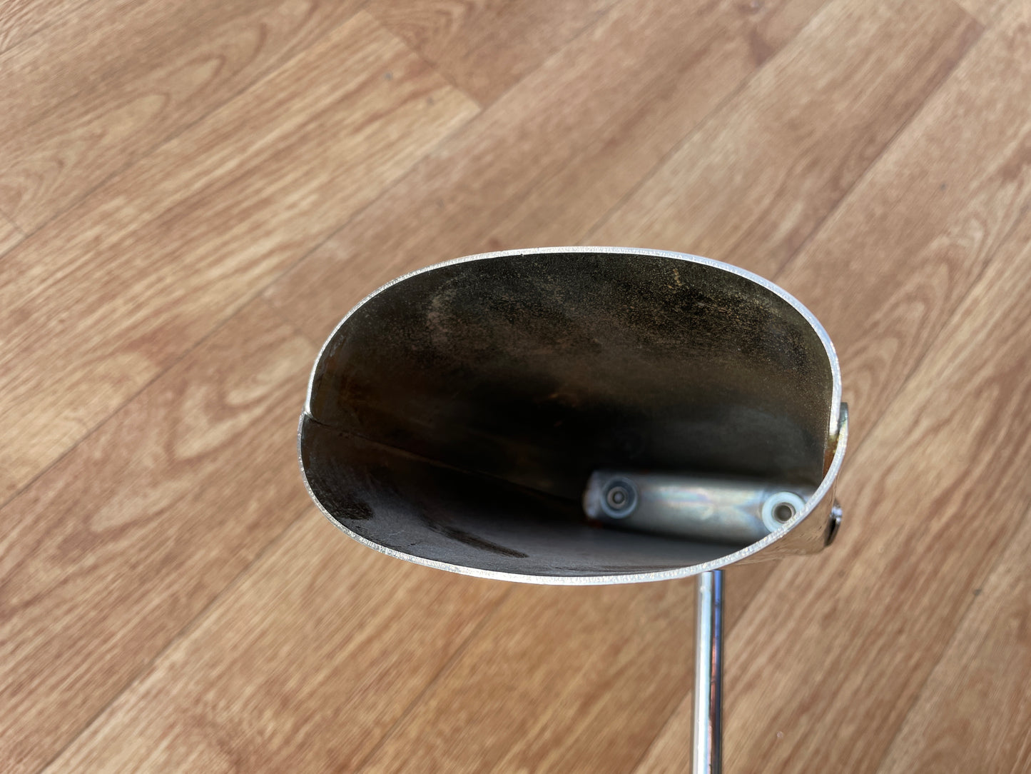 Vintage 1960s Ludwig No. 129 Script Logo 5" Cowbell w/ No. 133 Cowbell Holder