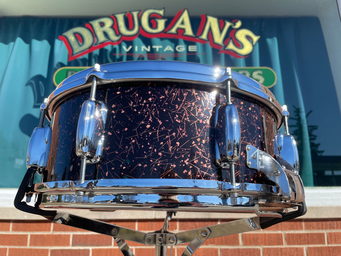 1960-1962 Slingerland 5.5x14 No. 143 Gene Krupa Radio King Snare Drum Capri Pearl