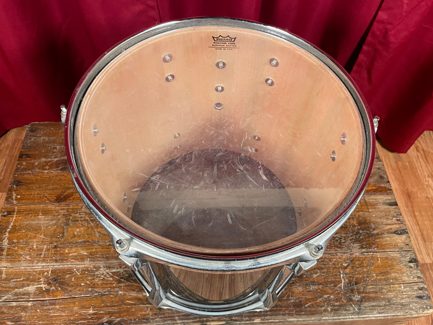 1990s Tama Rockstar DX 12x13 Power Tom Drum Jet Black Made In Japan 13x12