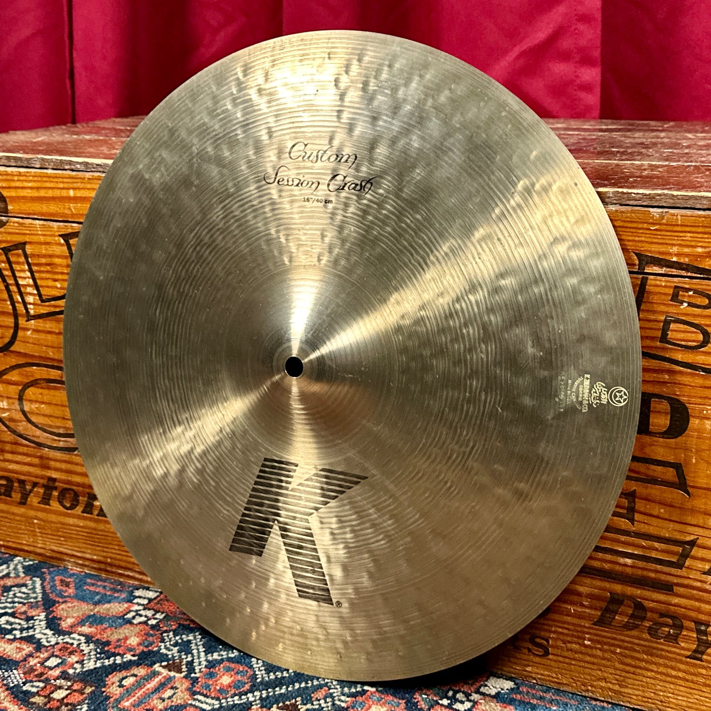16" Zildjian K Custom Session Crash Cymbal 1066g *Video Demo*
