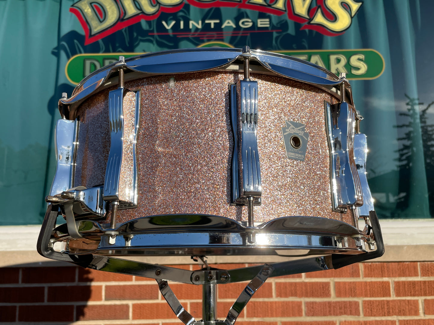 Ludwig Classic Maple 6.5x14 Snare Drum LS403 Champagne Sparkle