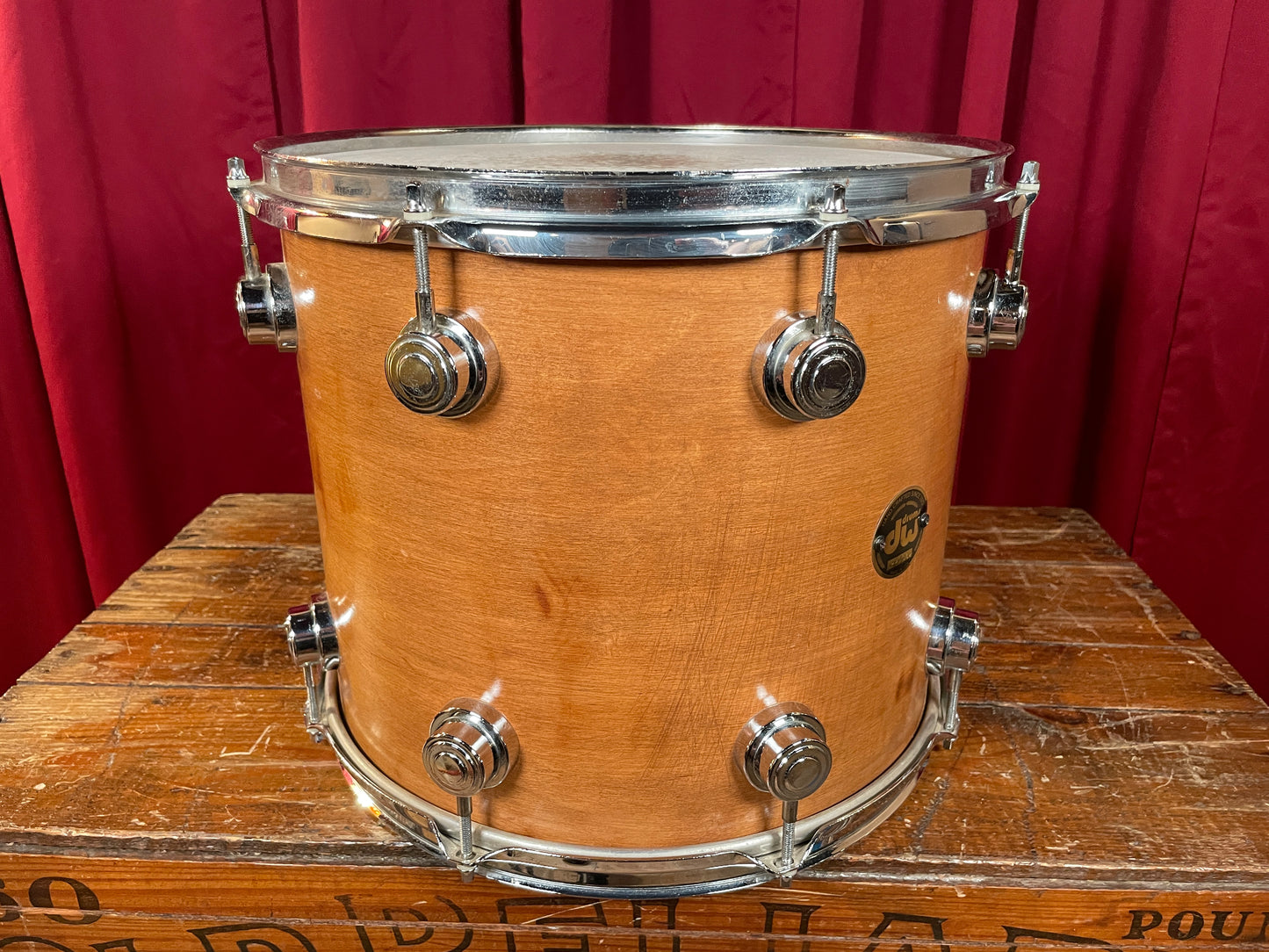 DW 14" Tom Single Natural Refinished 12x14 14x12 Pre-Collector's Series Keller Shell Drum Workshop