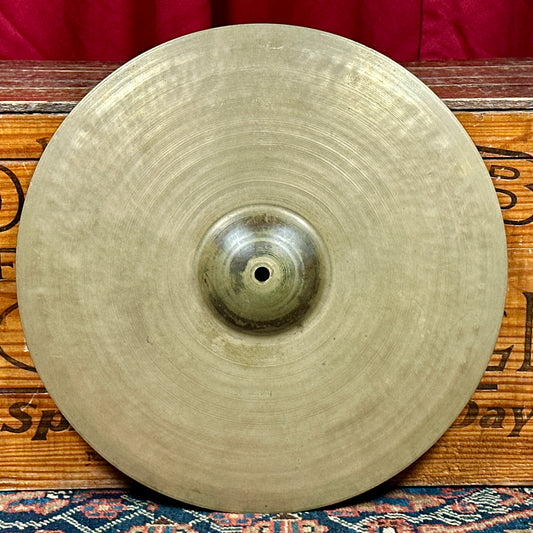 15" Zildjian A 1940s 1st Stamp / 2nd Stamp / Pre-Trans Stamp Small Ride / Hi-Hat Bottom Single Cymbal 1548g *Video Demo*