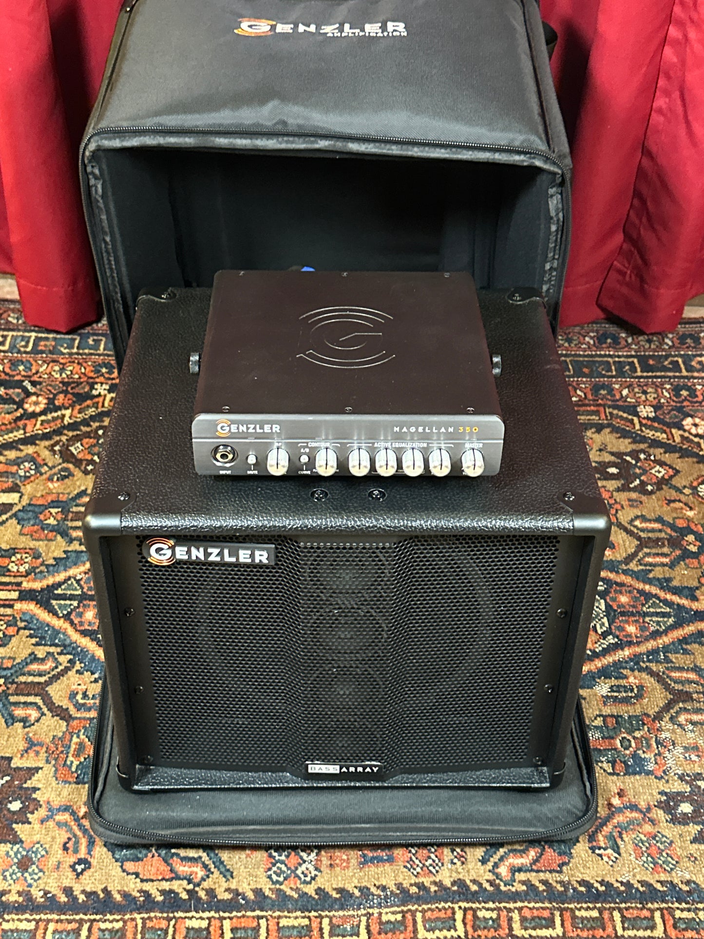Genzler Magellan 350 Series 2 Bass Array Combo Amplifier w/ BA10-2 Cabinet & Travel Bag