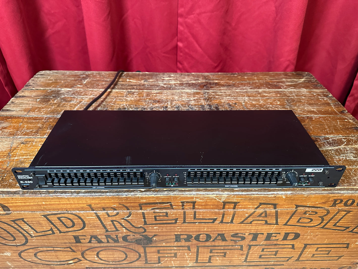 DOD R-430 Dual 15 Band Graphic Equalizer Rackmount EQ R430